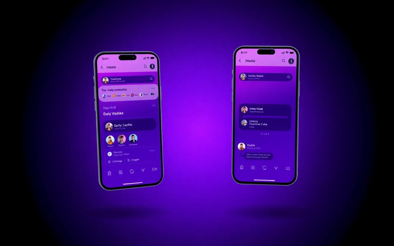 Aperçu de l'interface de 1Fling — Une nouvelle génération de plateforme sociale.